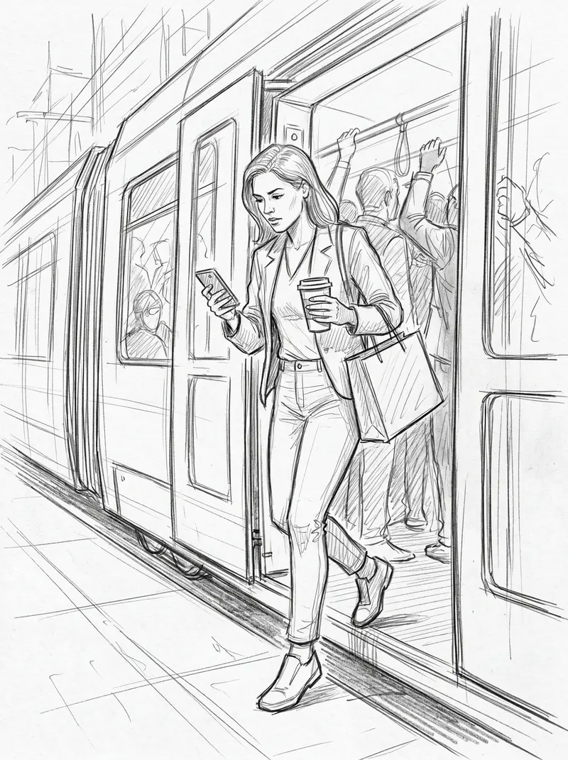 Pencil Sketch — frame 3
